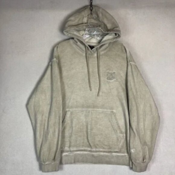 UFC Hoodie Mens XL Sand Ultiman Luna Dyeing Embroidered Pullover Sweatshirt - Picture 1 of 16